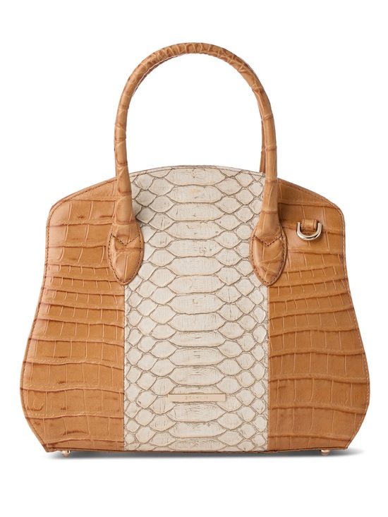 Brahmin Handbags - ‼️Brahmin Rosetta Medium Leather Satchel Handbag